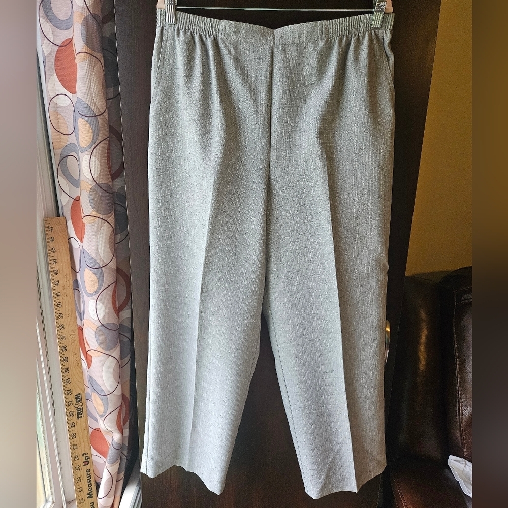 Alfred Dunner Light Gray Pants Size 16 Petite